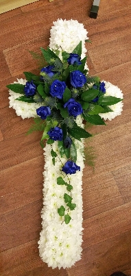 A Blue Rose Cross